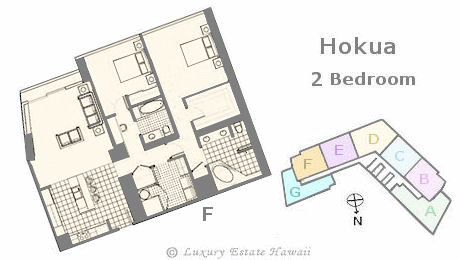 ホクア売り物件　間取り図　Hokua Floorplan